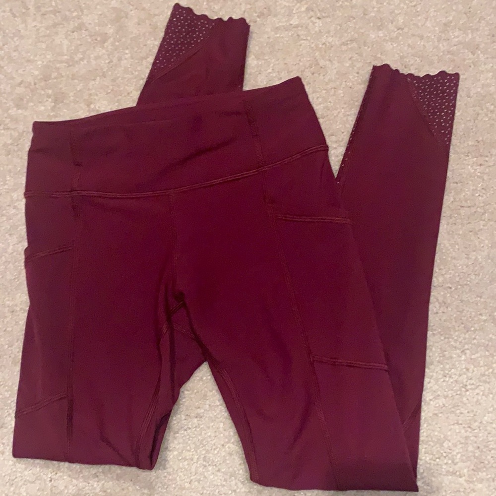 lululemon athletica Burgundy Leggings